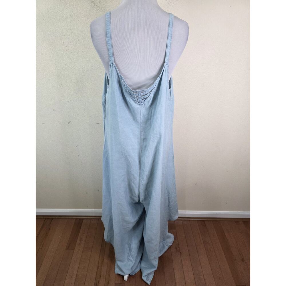 Vince Camuto Womens Size XL Tie Side Wide Leg Rayon/Tencel Jumpsuit 2 Piece - Picture 5 of 16
